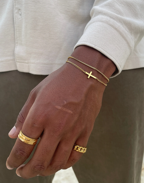 CROSS BRACELET | GOLD